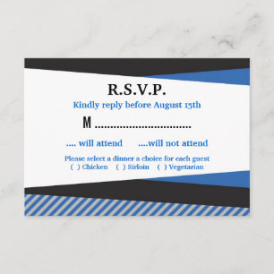 Slanted Frames Bar Mitzvah RSVP-Karte RSVP Karte