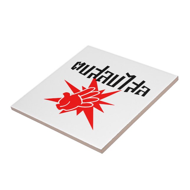 Slap You Alberne Ō Dop Salop Salai in Thai Script  Fliese (Seite)