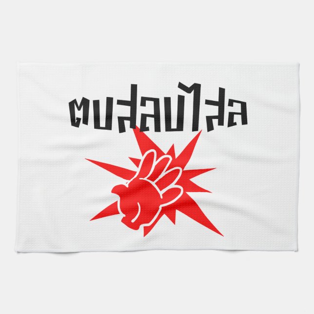 Slap You Alberne Ō Dop Salop Salai in Thai Script  Küchentuch (Horizontal)