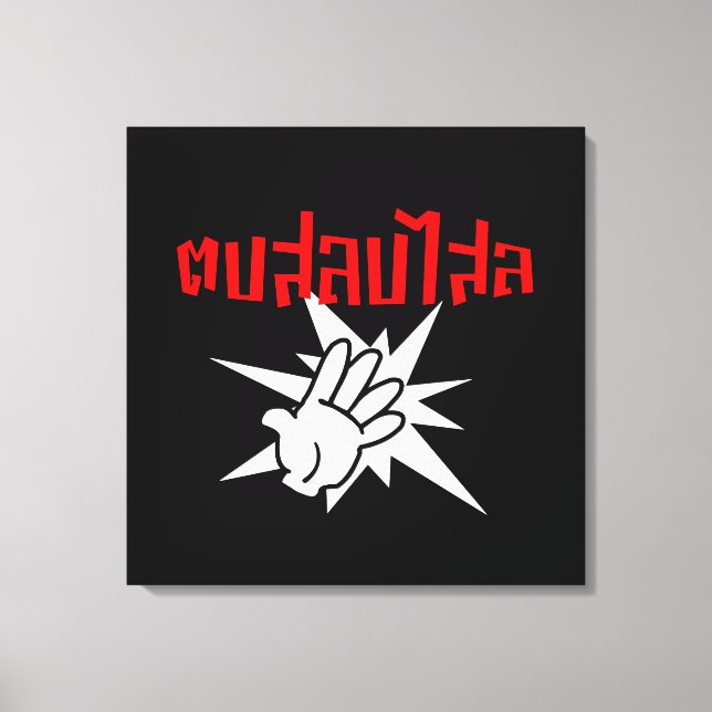Slap You Alberne Ō Dop Salop Salai in Thai Script  Leinwanddruck (Vorderseite)