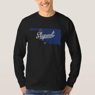 Slapout Oklahoma OK Karte T-Shirt