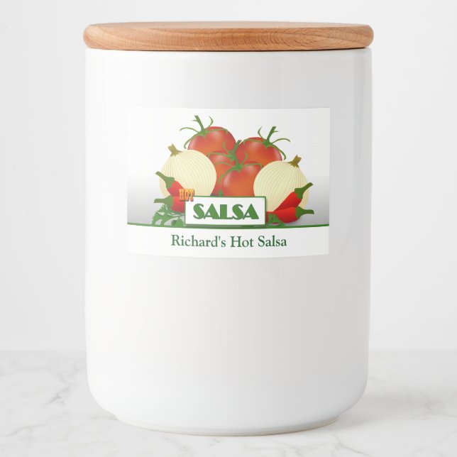 Slasa Preserve Jar Label Lebensmitteletikett (Vorderseite)