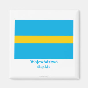 Śląskie - Schlesien-Flagge mit Namen Magnet