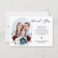 Slate Blue Burgundy White Ivory Bluoral Wedding