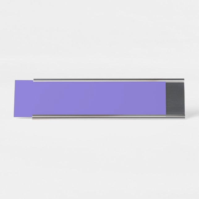 Slate Blue Door Name Plate – Custom Sign Schreibtischnamensplakette (Vorderseite )