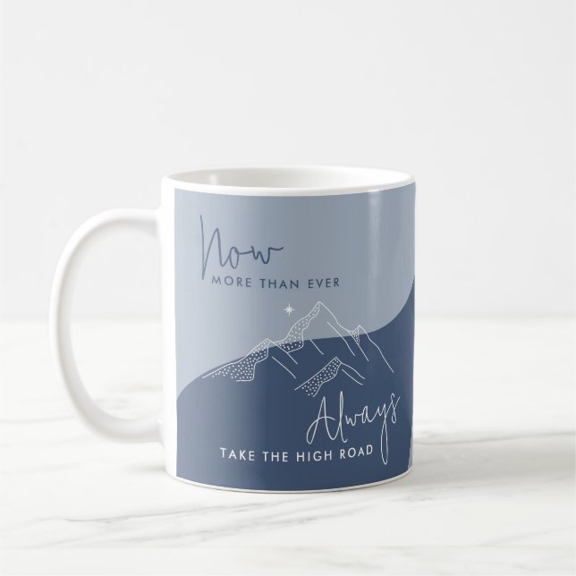Slate Blue nimmt die hohe Straße Kaffeetasse (Links)