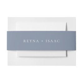 Slate Blue Wedding Einladungsbanderole