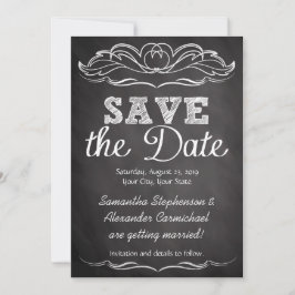 Slate Chalkboard Save the Date