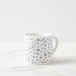 Slate Confetti Wassercolor Dots Espresso Tasse