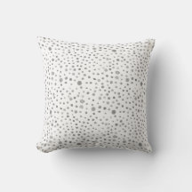 Slate Confetti Wasserfarbe Dots Throw Kissen