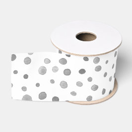 Slate Confetti Wasserfarbe Punkte Band Ripsband