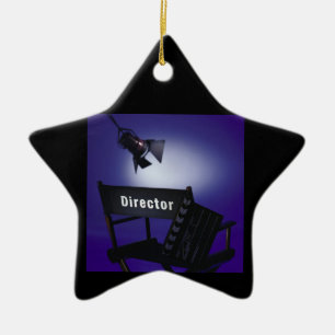 Slate Direktors, Stuhl u. Bühne-Lichtes Keramik Ornament
