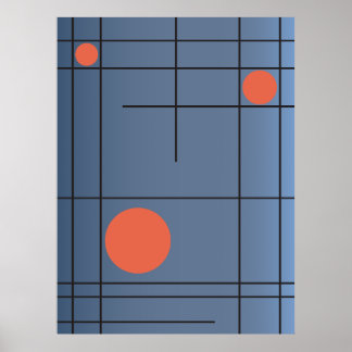 Slate Drift No. 1 — Affiches d'art mural géométriq