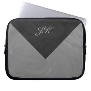 Slate Gray Monogram Laptopschutzhülle