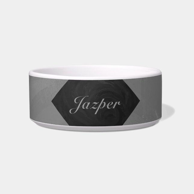 Slate Gray Monogram Napf (Vorderseite)