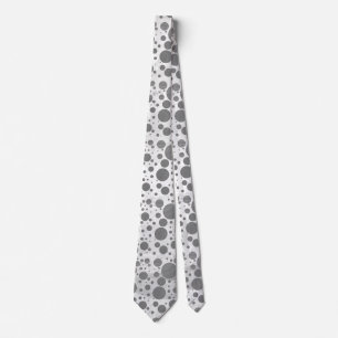 Slate Gray Polka Dot Pattern Krawatte