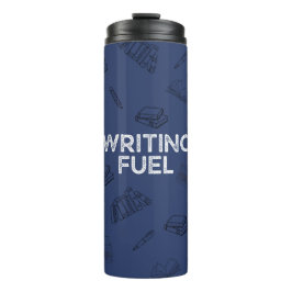SlateBlue Writing Fuel Travel Mug Thermosbecher
