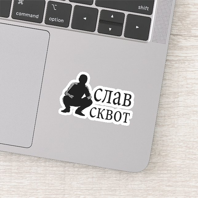 Slav Squat Aufkleber (Detail)
