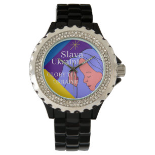 Slava Ukraini Armbanduhr