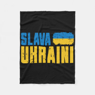 Slava Ukraini Ehre der Ukraine-Flagge Ukrainische  Fleecedecke