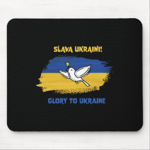 Slava Ukraini Ehre der Ukraine Ukrainische Flagge  Mousepad