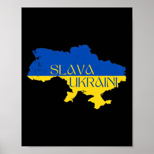 Slava Ukraini Ehre der Ukraine Unterstützt die Ukr Poster
