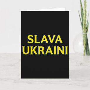 Slava Ukraini – Fette ukrainische Farben unterstüt Karte