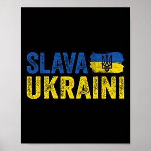 Slava Ukraini Ruhm der Ukraine1  Poster