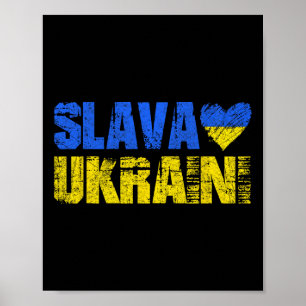 Slava Ukraini Ruhm der Ukraine  Poster