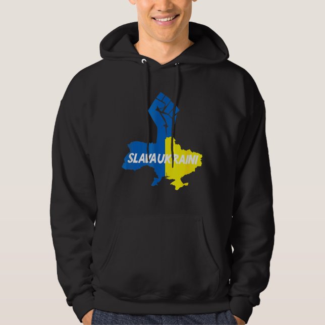 Slava Ukraini Solidarność Hoodie (Vorderseite)