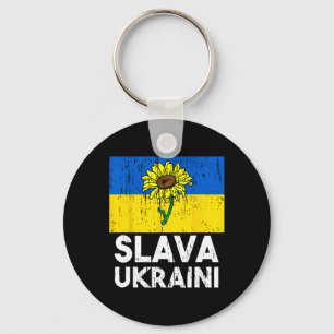 Slava Ukraini Sonnenblume Steh zu Ukraine Männer W Schlüsselanhänger