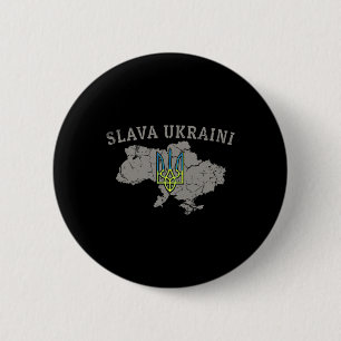 Slava Ukraini T-Shirt Ukraine Militär Ukrainisches Button