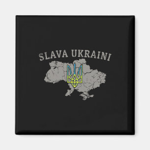 Slava Ukraini T-Shirt Ukraine Militär Ukrainisches Magnet