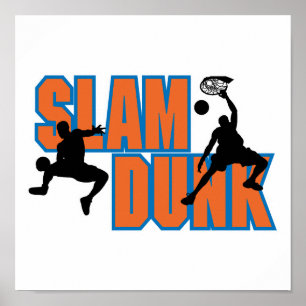Slave Dunk Basketball Design Poster