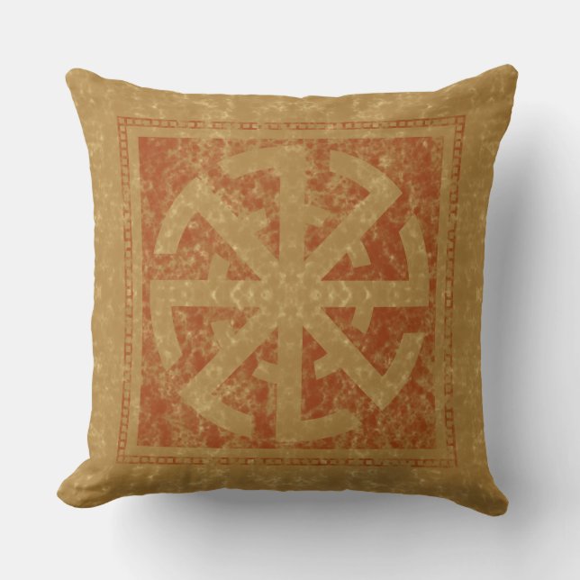 Slavic Amulet Signs Throw Kissen VI (Vorderseite)