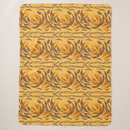 Slavic floral Sherpa Blanket Sherpadecke