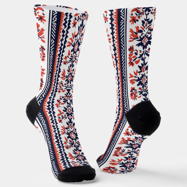 Slavic Folklore Pattern Socken (Gewinkelt)