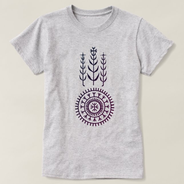 Slavic Pagan Protection Mandala T-Shirt (Design vorne)