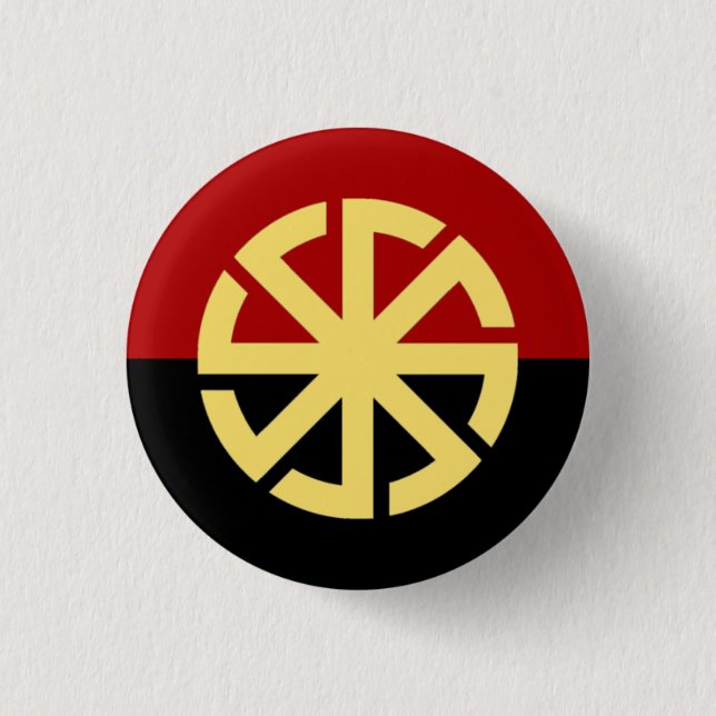 Slavicsun-Rad-Abzeichen Button (Vorderseite)