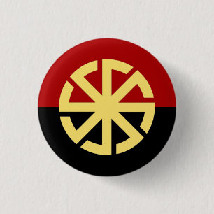 Slavicsun-Rad-Abzeichen Button