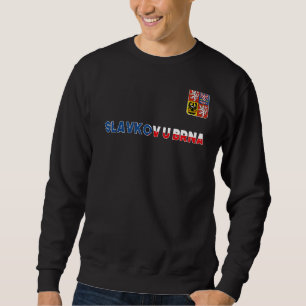 Slavkov U Brna Tschechien Herzenflaggenarm Sweatshirt