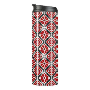 Slawische ethnische Stickerei, Balkan-Tradition Thermosbecher