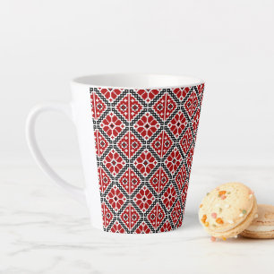 Slawische ethnische Stickerei, Balkan traditionell Milchtasse
