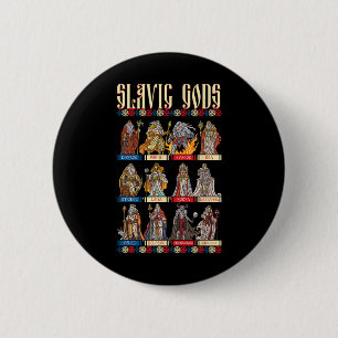 Slawische Götter heidnische Slawen alte Mythologie Button