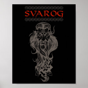 Slawisches himmlisches Wesen Handwerk Heidentum Sl Poster