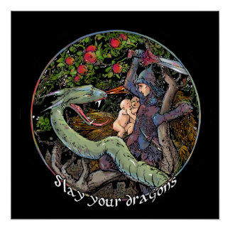 Slay deine Drachen, Geschenk für Jordan Peterson F Poster