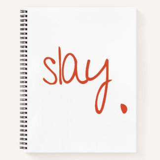 Slay - Fierce und Fabuläre Typografie-Design Notizbuch