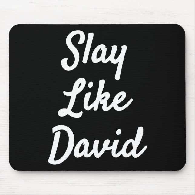 Slay like David Christianity Bible Gift Mousepad (Vorne)
