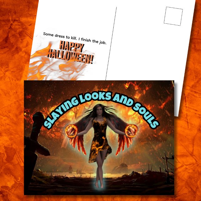 Slay Looks und Souls Halloween Feiertagspostkarte (Von Creator hochgeladen)
