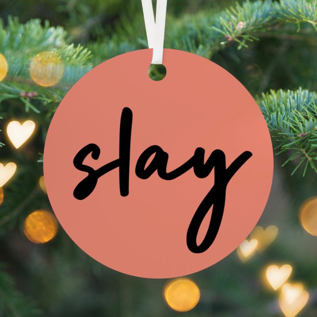 Slay | Modernes Minimalistisches trendy Stilvolles Ornament Aus Metall (Von Creator hochgeladen)